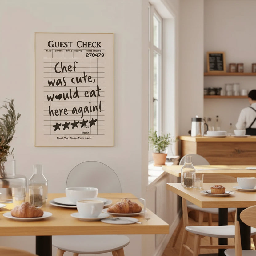 Chef Was Cute Canvas Print