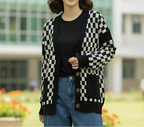 Checkmate Cozy Knit Cardigan