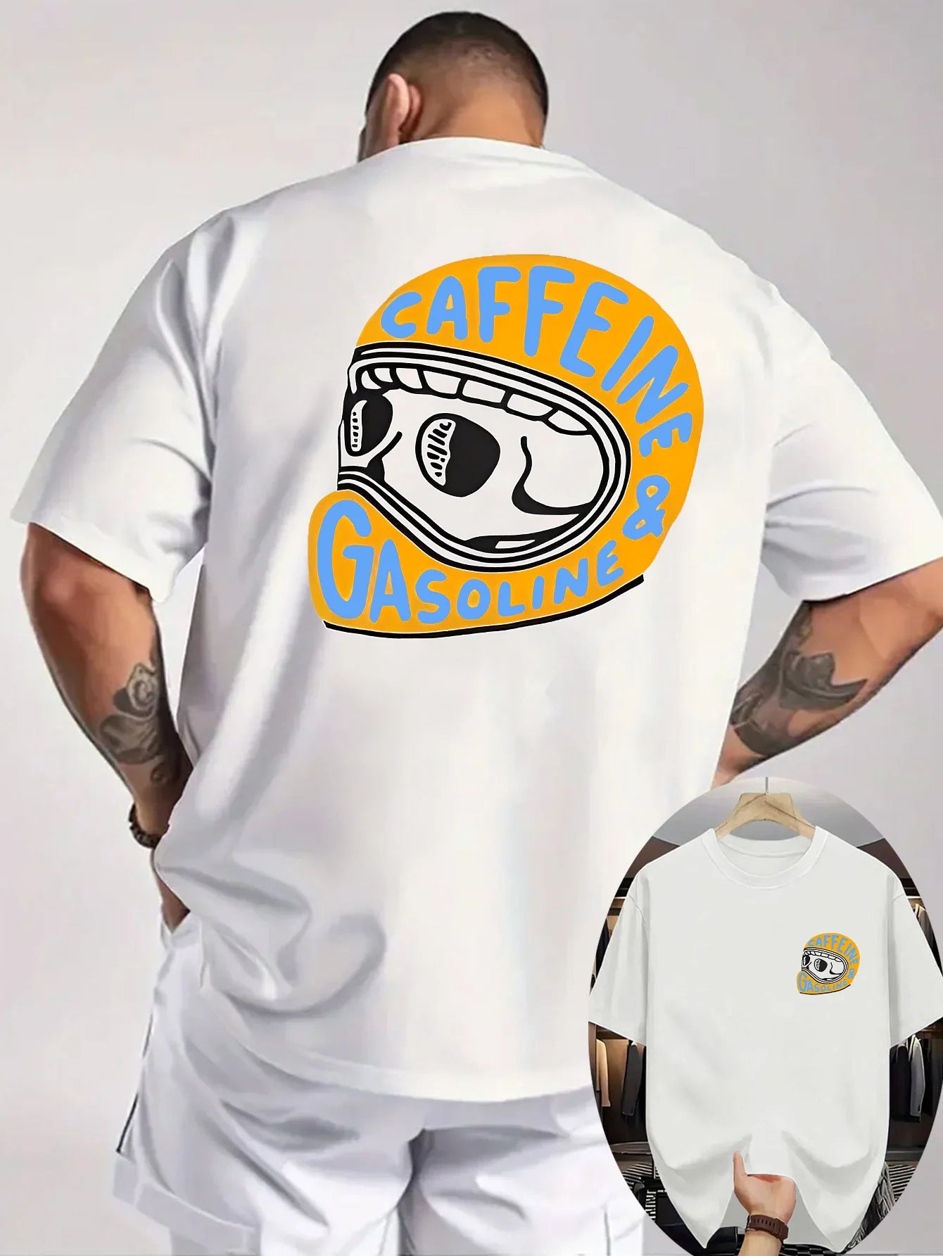 Caffeine & Gasoline Graphic T-Shirt (Alt Colors)