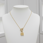 My Beloved - Golden Lock Necklace
