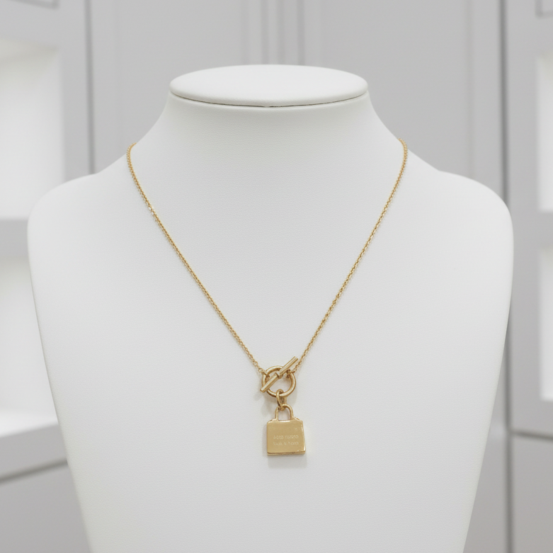 My Beloved - Golden Lock Necklace