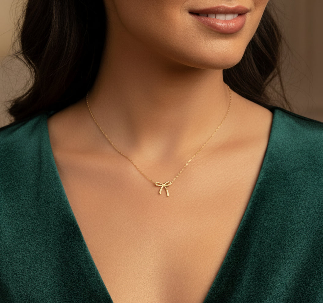 My Darling - Delicate Bow Necklace