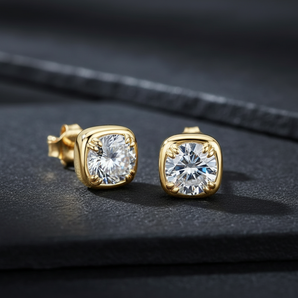 Whitley Estate Solitaire Studs