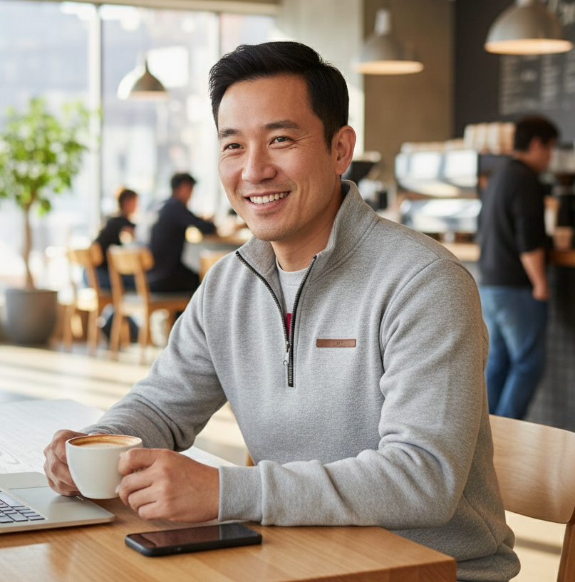 The Huxley Men's Quarter Zip Sports Sweater