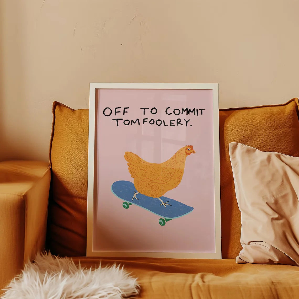 Off to Commit Tomfoolery - Art Print