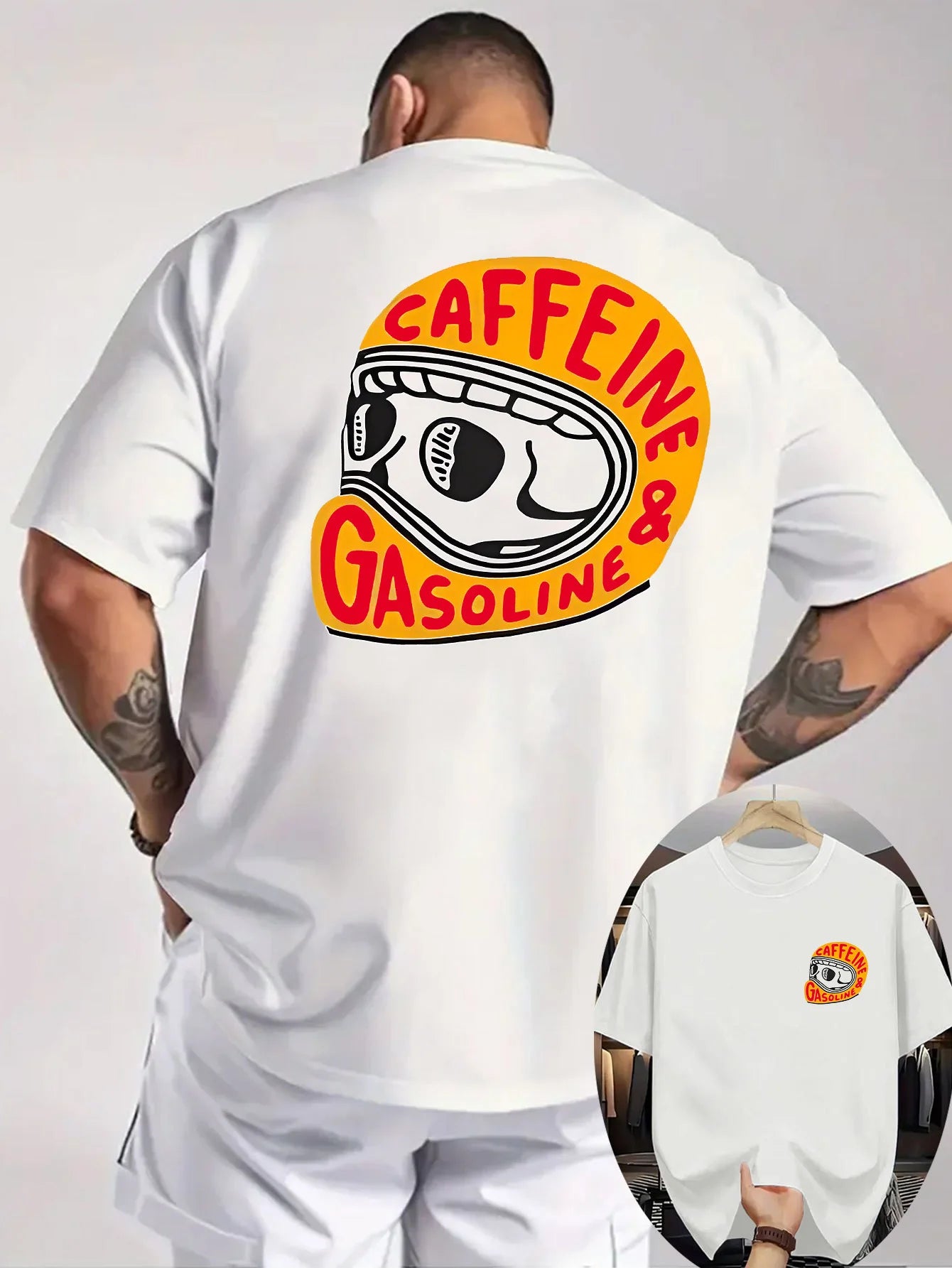 Caffeine & Gasoline Graphic T-Shirt (Alt Colors)