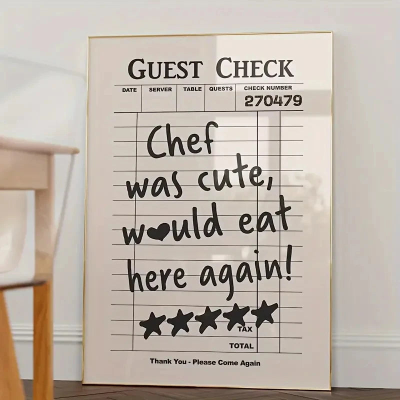Chef Was Cute Canvas Print