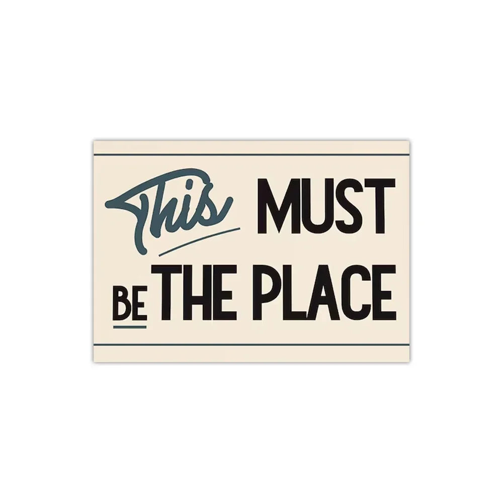 This Must Be The Place - Canvas Art Print