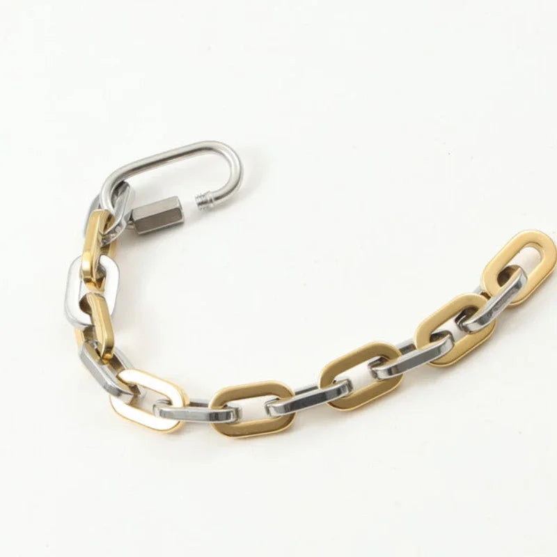 Tatum Two-Tone Chain Bracelet