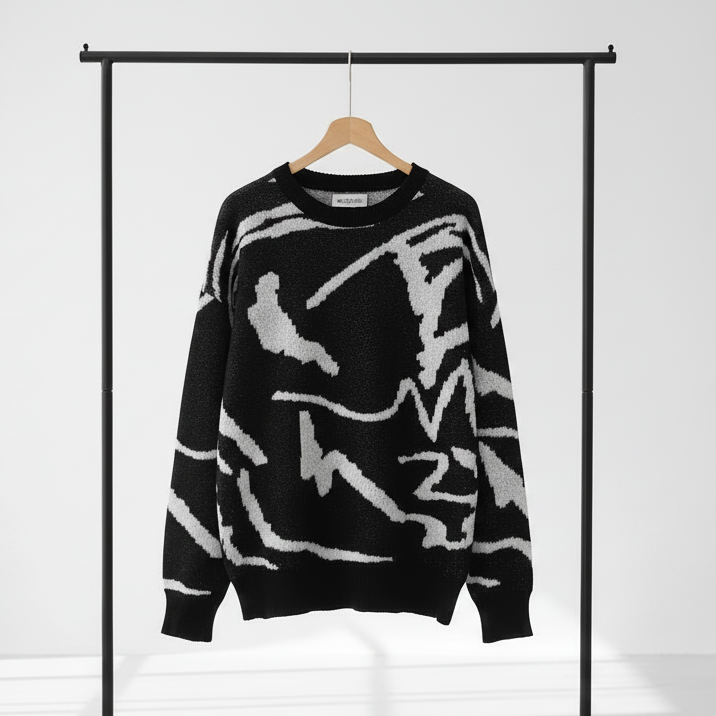 Echelon Pullover - Graphic Knit Sweater