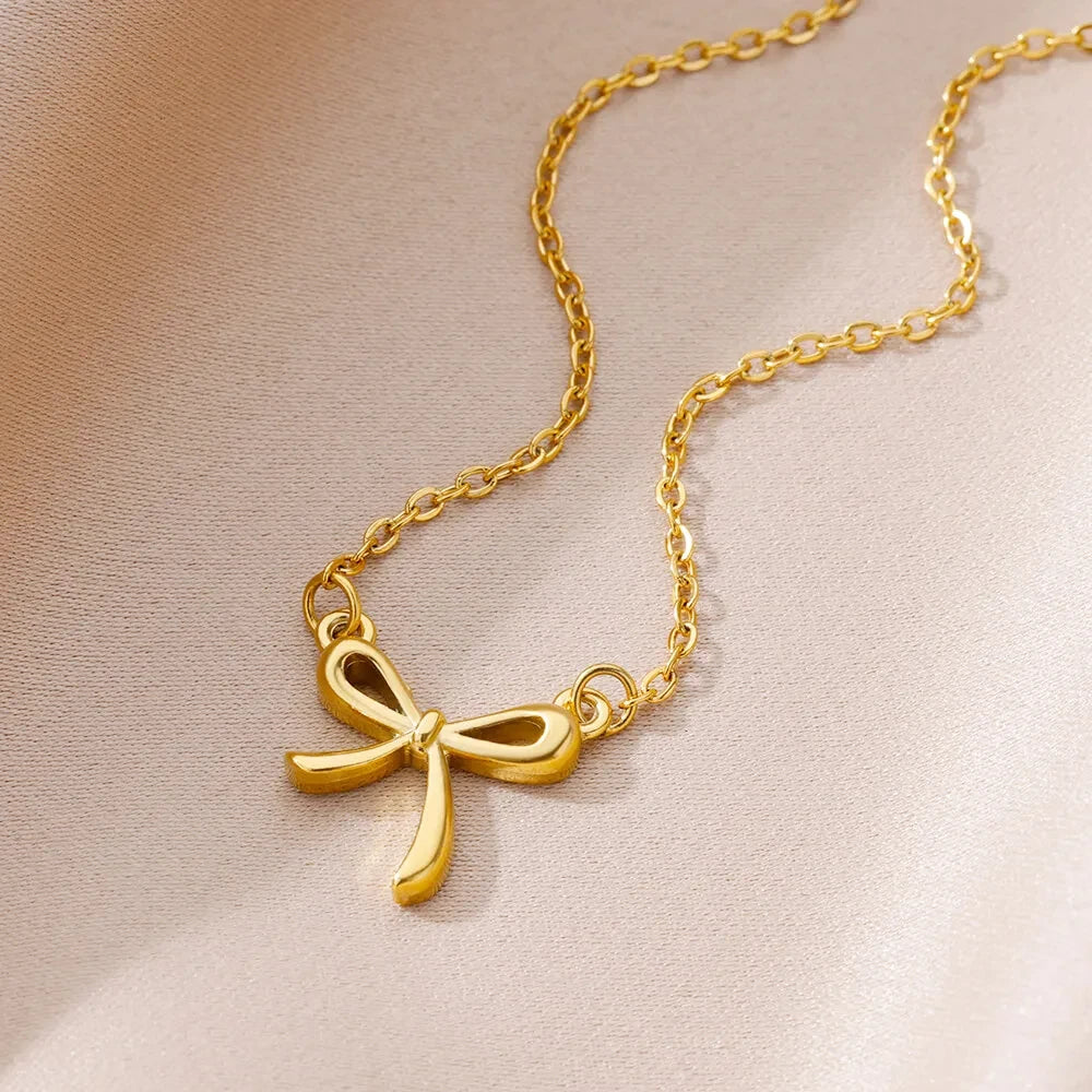 My Darling - Delicate Bow Necklace