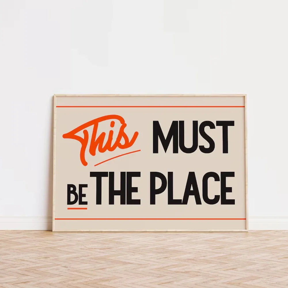 This Must Be The Place - Canvas Art Print