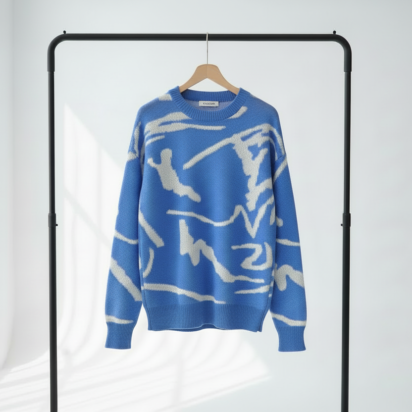 Echelon Pullover - Graphic Knit Sweater
