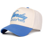 Cap with 'Worship Club' text on a white background