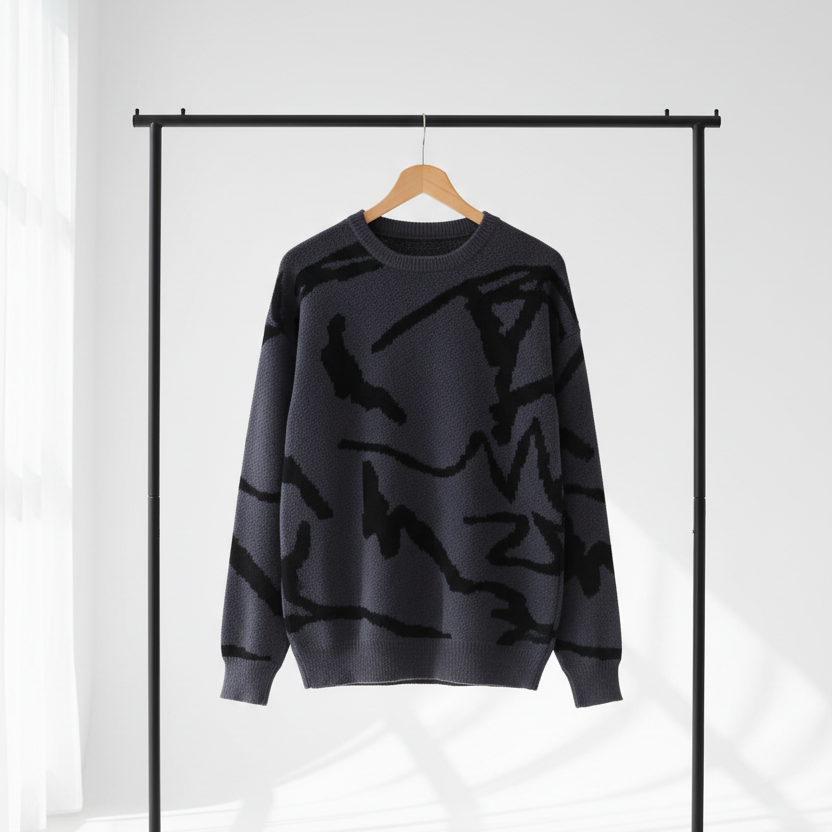 Echelon Pullover - Graphic Knit Sweater
