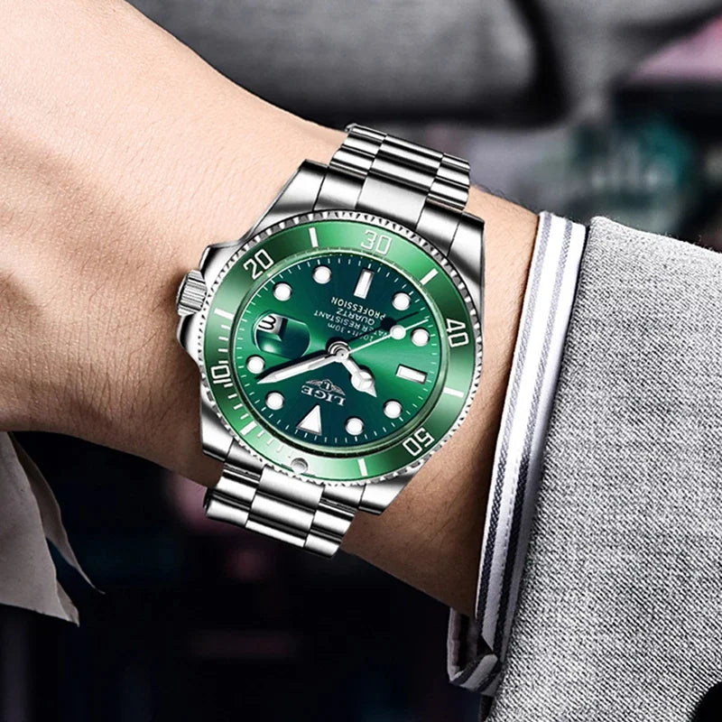 LIGE Luxury Diver Watch