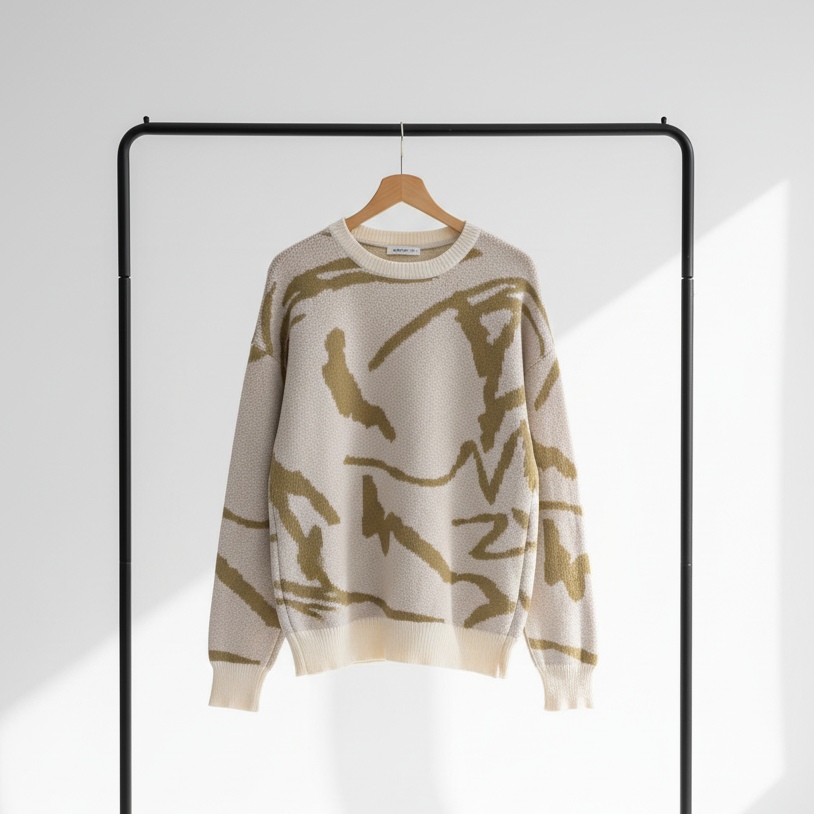 Echelon Pullover - Graphic Knit Sweater