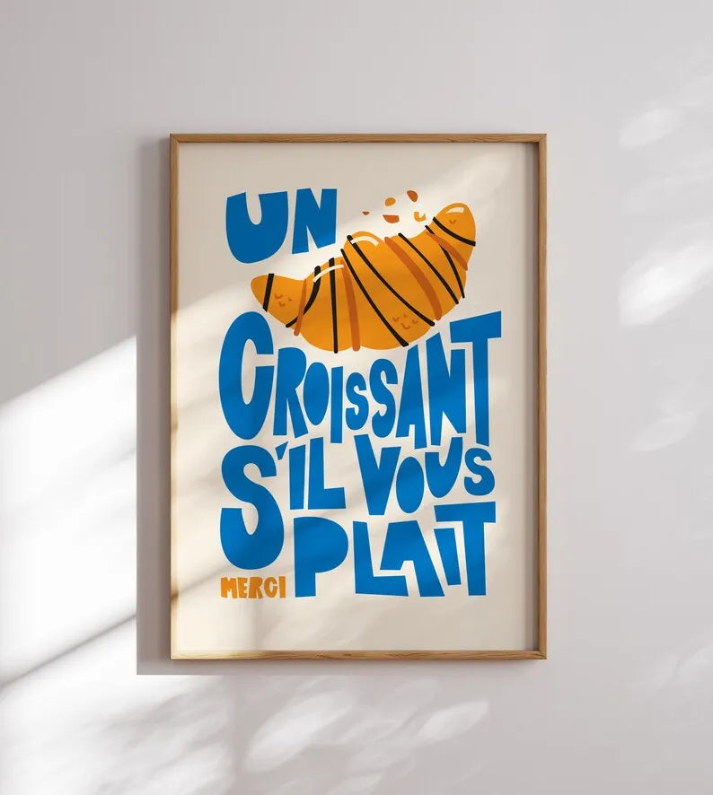 Un Croissant Print