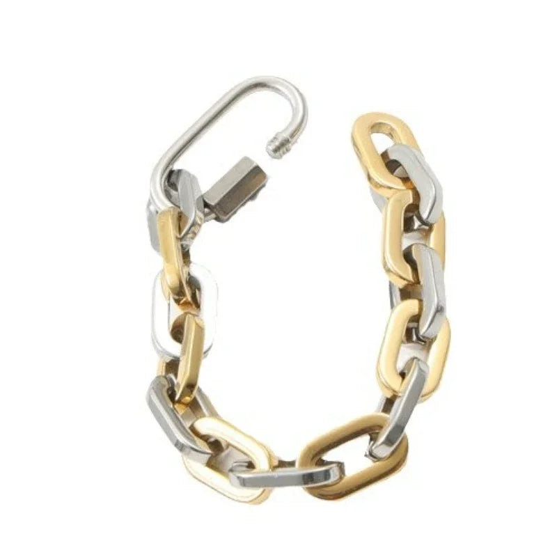 Tatum Two-Tone Chain Bracelet