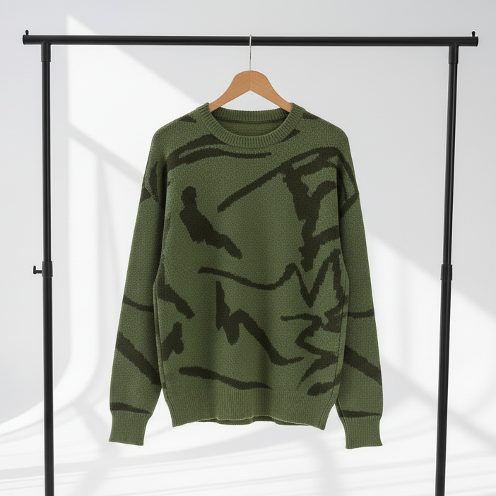 Echelon Pullover - Graphic Knit Sweater