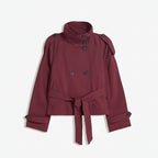 Tessa Cropped Trench Coat