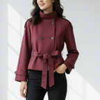 Tessa Cropped Trench Coat