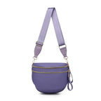 Ube purple Baye Bag with a strap on a white background